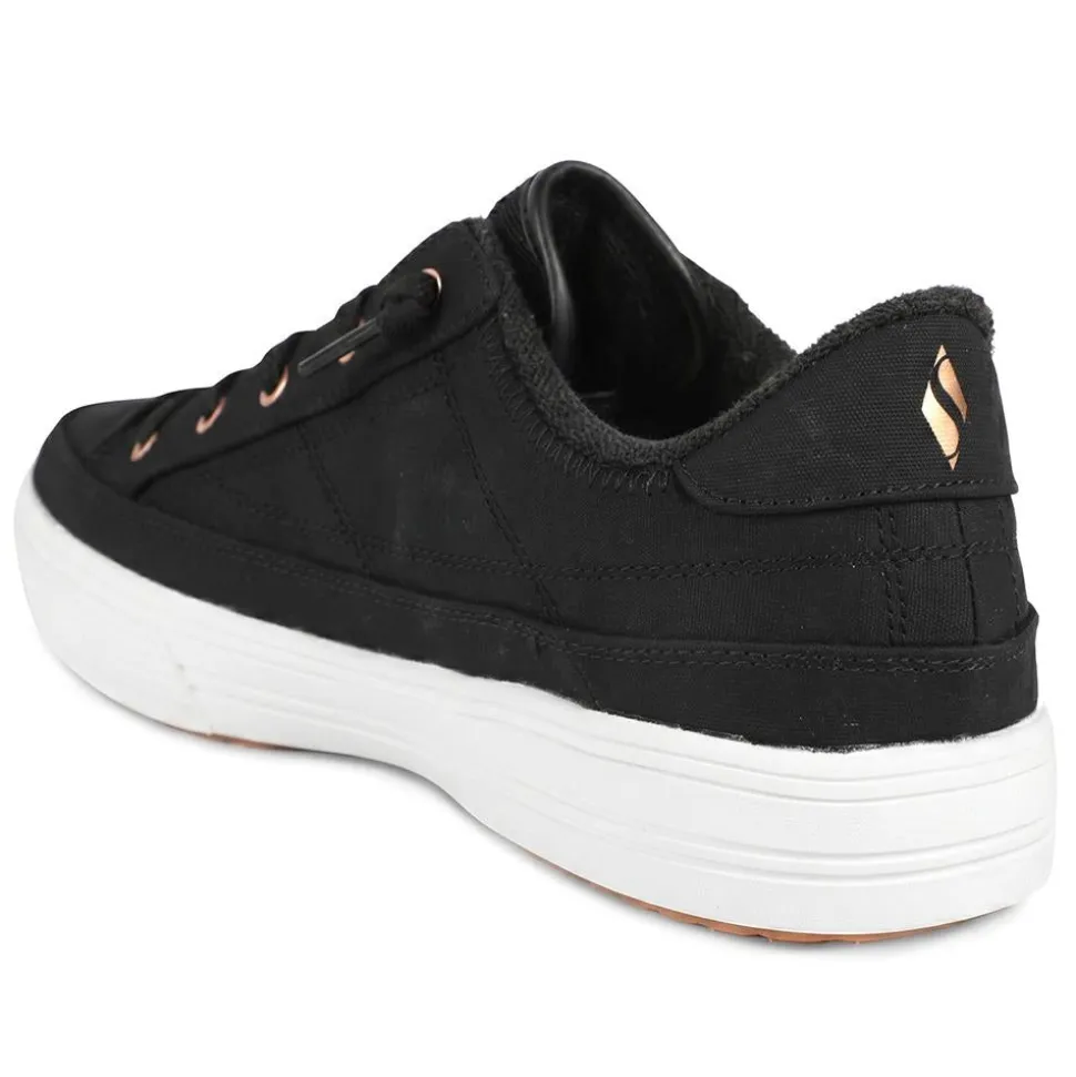 Skechers Arch Fit Arcade Lace Up Trainers - Black