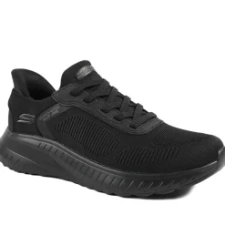Skechers Bob Squad Chaos Solid Step Trainers - Black