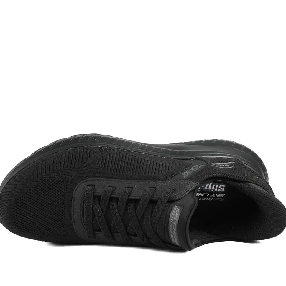 Skechers Bob Squad Chaos Solid Step Trainers - Black