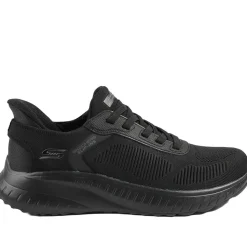 Skechers Bob Squad Chaos Solid Step Trainers - Black