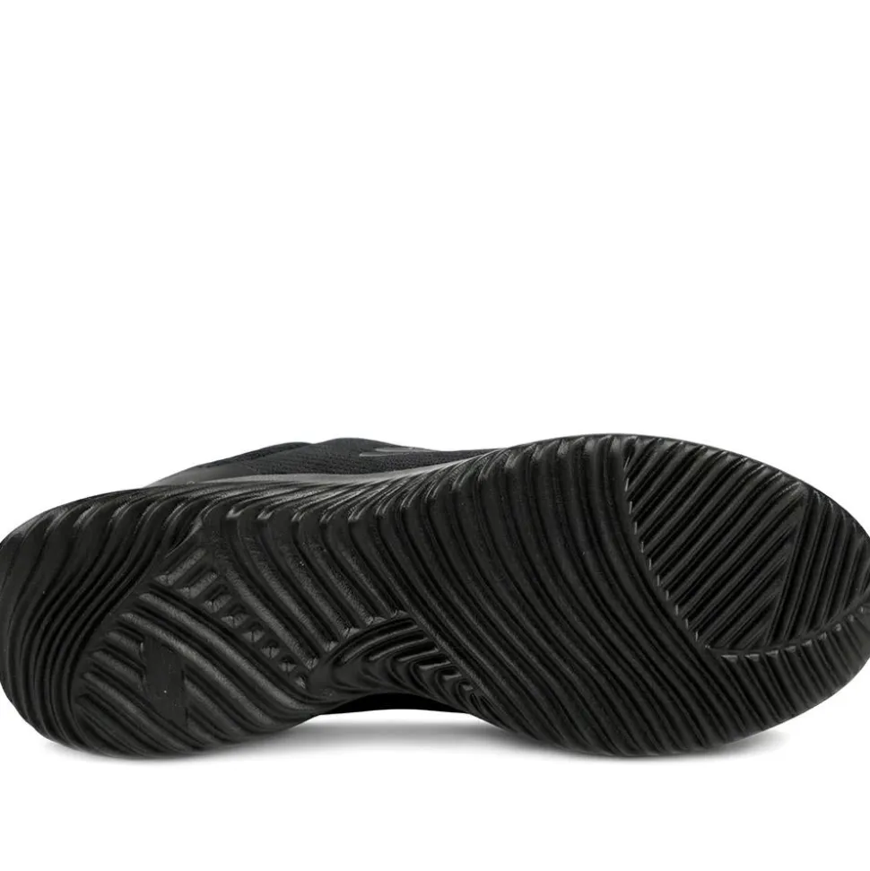Skechers Bounder Arcadia Lace Up Trainers - Black-Black