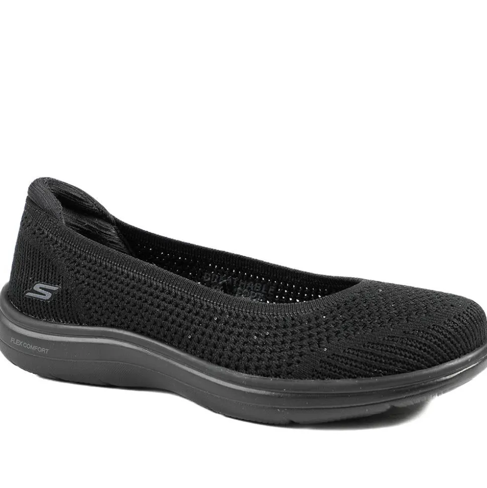 Skechers Breathable Cushioned Pumps - Black