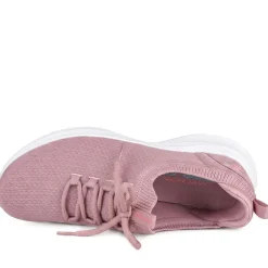 Skechers Breathable Lace Up Trainers - Mauve