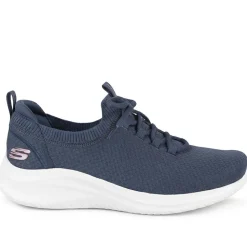 Skechers Breathable Lace Up Trainers - Navy