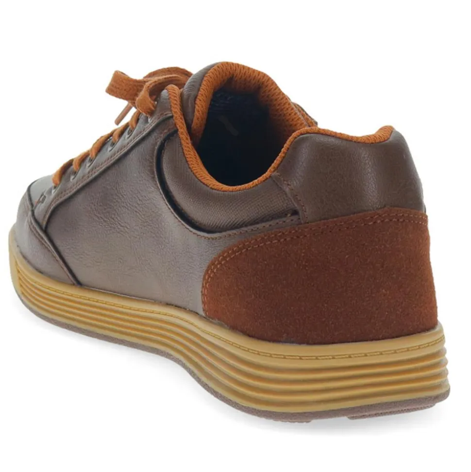 Skechers Cavell Sparkman Waterproof Trainers - Chocolate