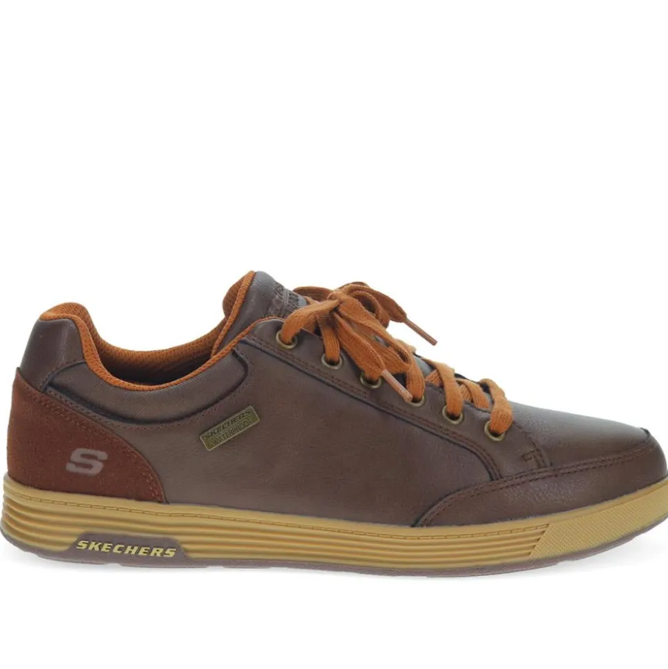 Skechers Cavell Sparkman Waterproof Trainers - Chocolate