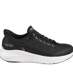 Skechers Contour Foam Trainers - Black-Rose Gold