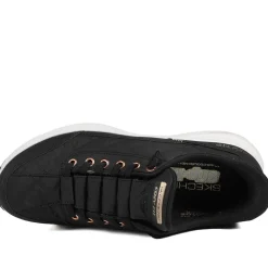 Skechers Contour Foam Trainers - Black-Rose Gold