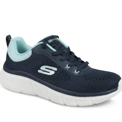 Skechers Cushioned Lace Up Trainers - Navy