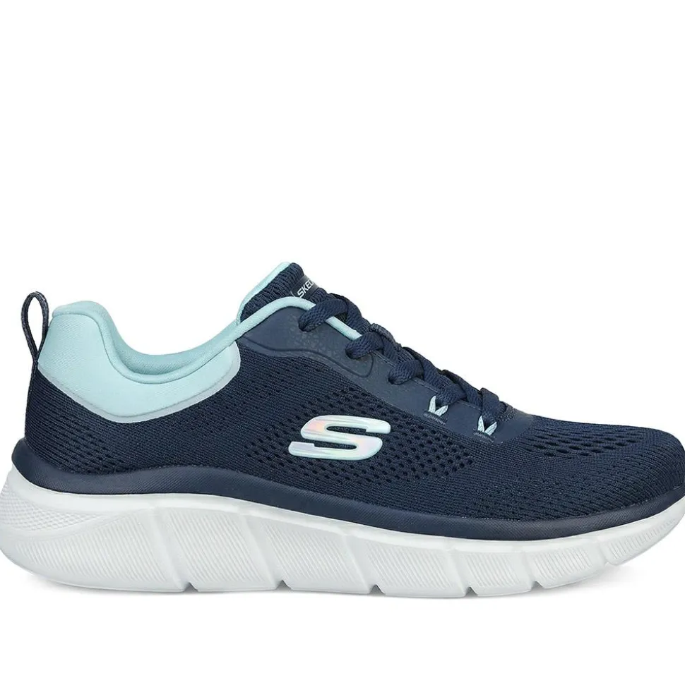Skechers Cushioned Lace Up Trainers - Navy