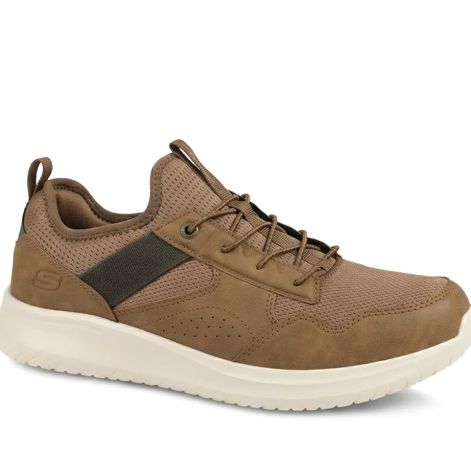 Skechers Dawson Monterey Bungee Lace Trainers - Brown