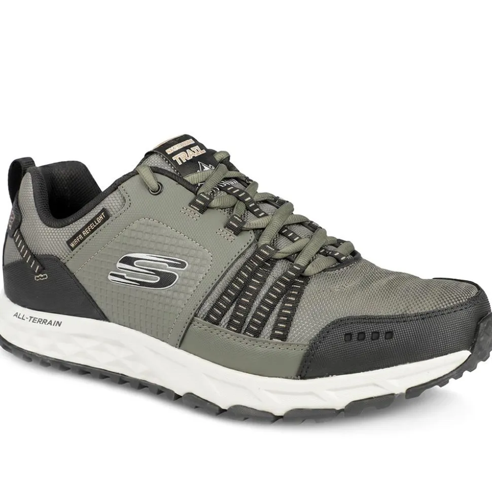 Skechers Escape Plan Trainers - Olive