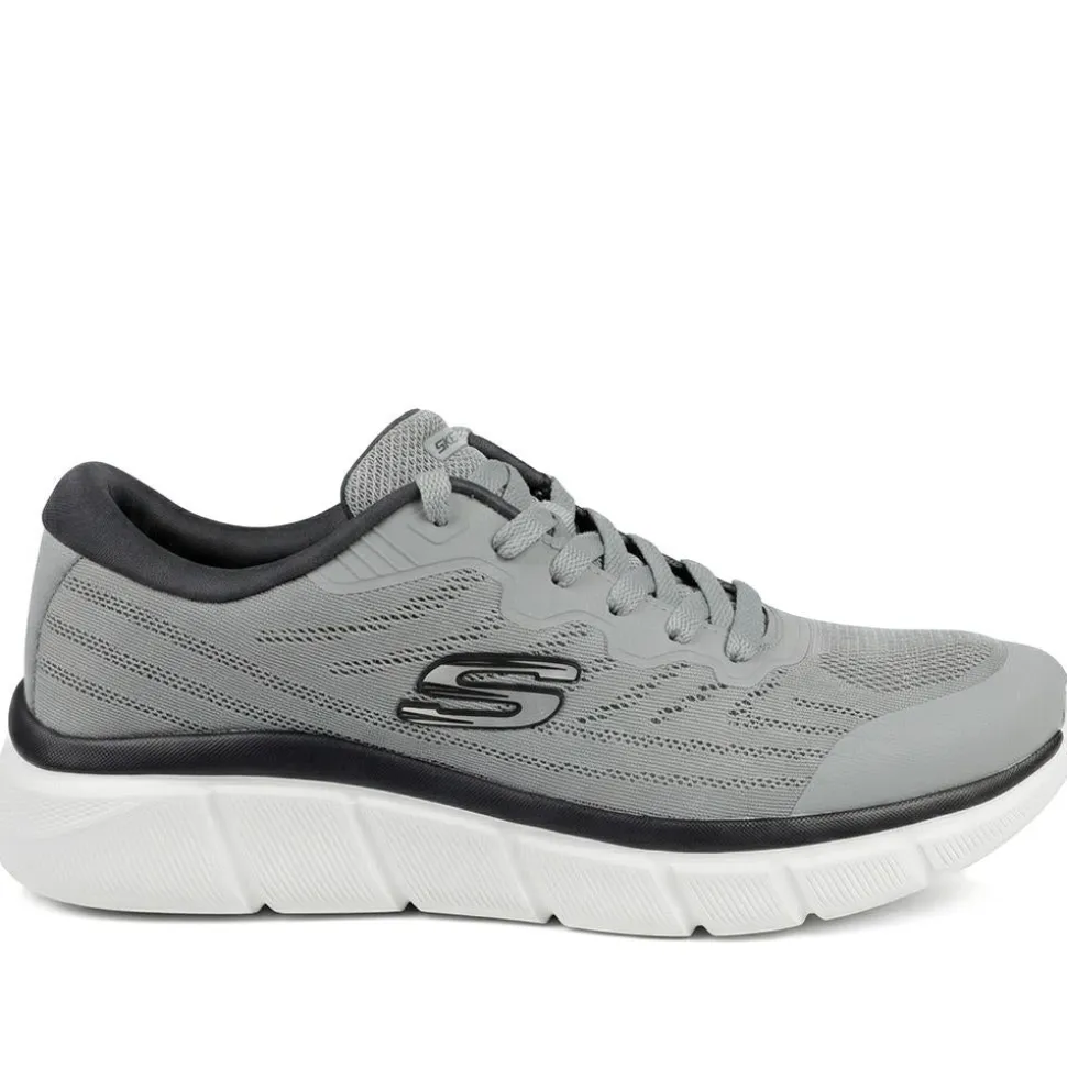 Skechers Flex Flow Arlen Lace Up Trainers - Grey