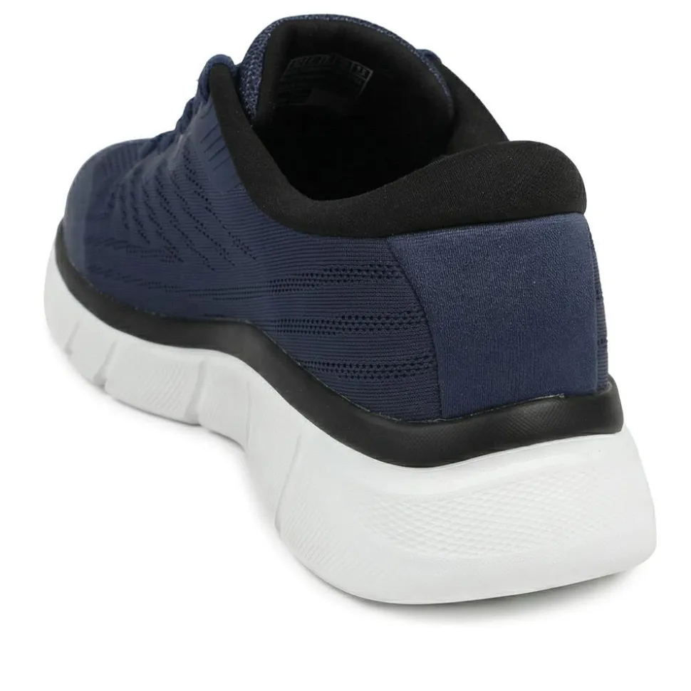 Skechers Flex Flow Arlen Lace Up Trainers - Navy
