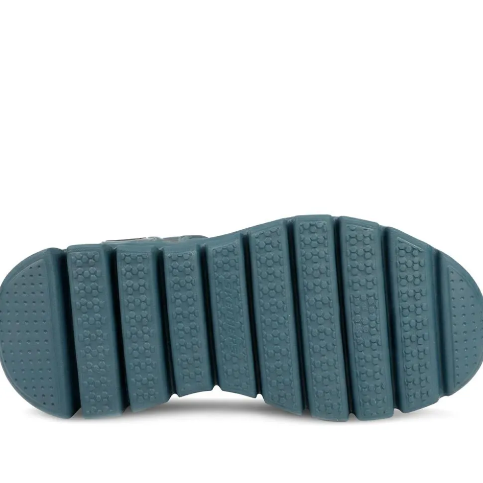 Skechers Glide Step Memory Foam Sandals - Blue