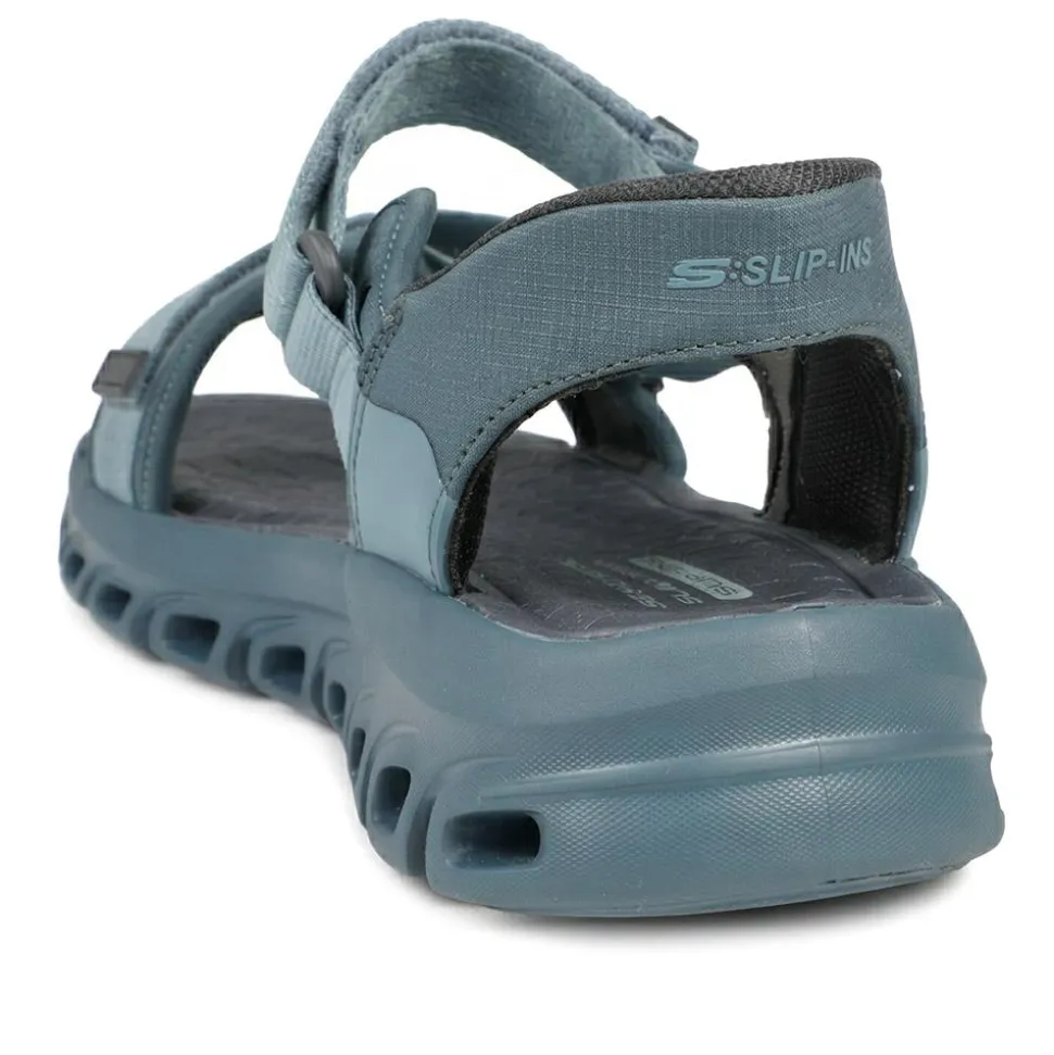 Skechers Glide Step Memory Foam Sandals - Blue