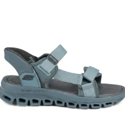 Skechers Glide Step Memory Foam Sandals - Blue