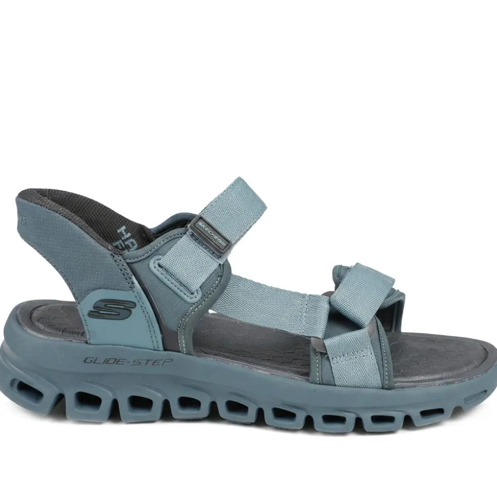 Skechers Glide Step Memory Foam Sandals - Blue