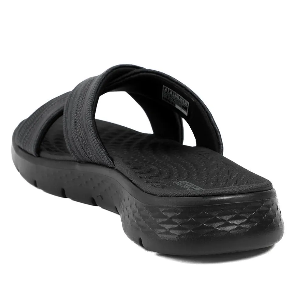 Skechers GO WALK Flex Sandal-Impressed - Black-Grey
