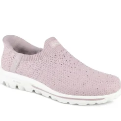 Skechers Go Walk Travel - Amara Slip On Trainers - Mauve