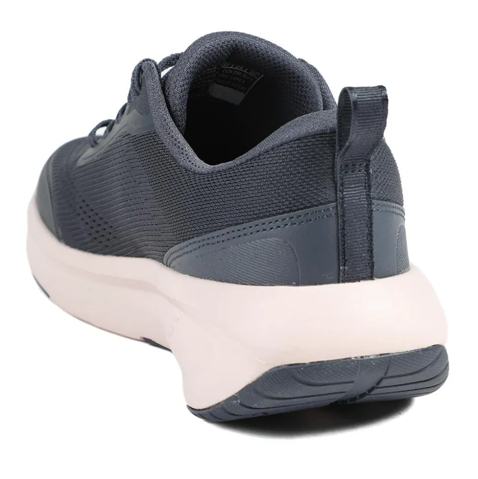 Skechers Lace Up Plush Foam® Trainers - Navy