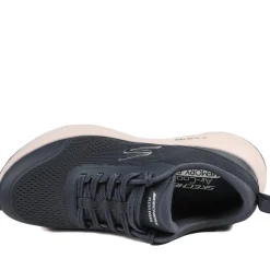 Skechers Lace Up Plush Foam® Trainers - Navy