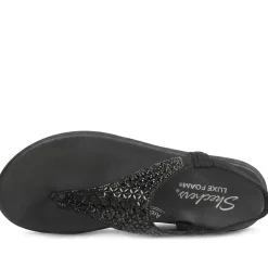 Skechers Meditation Luxe Modern Event Sandals - Black