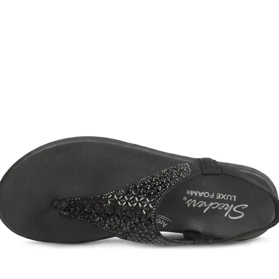 Skechers Meditation Luxe Modern Event Sandals - Black