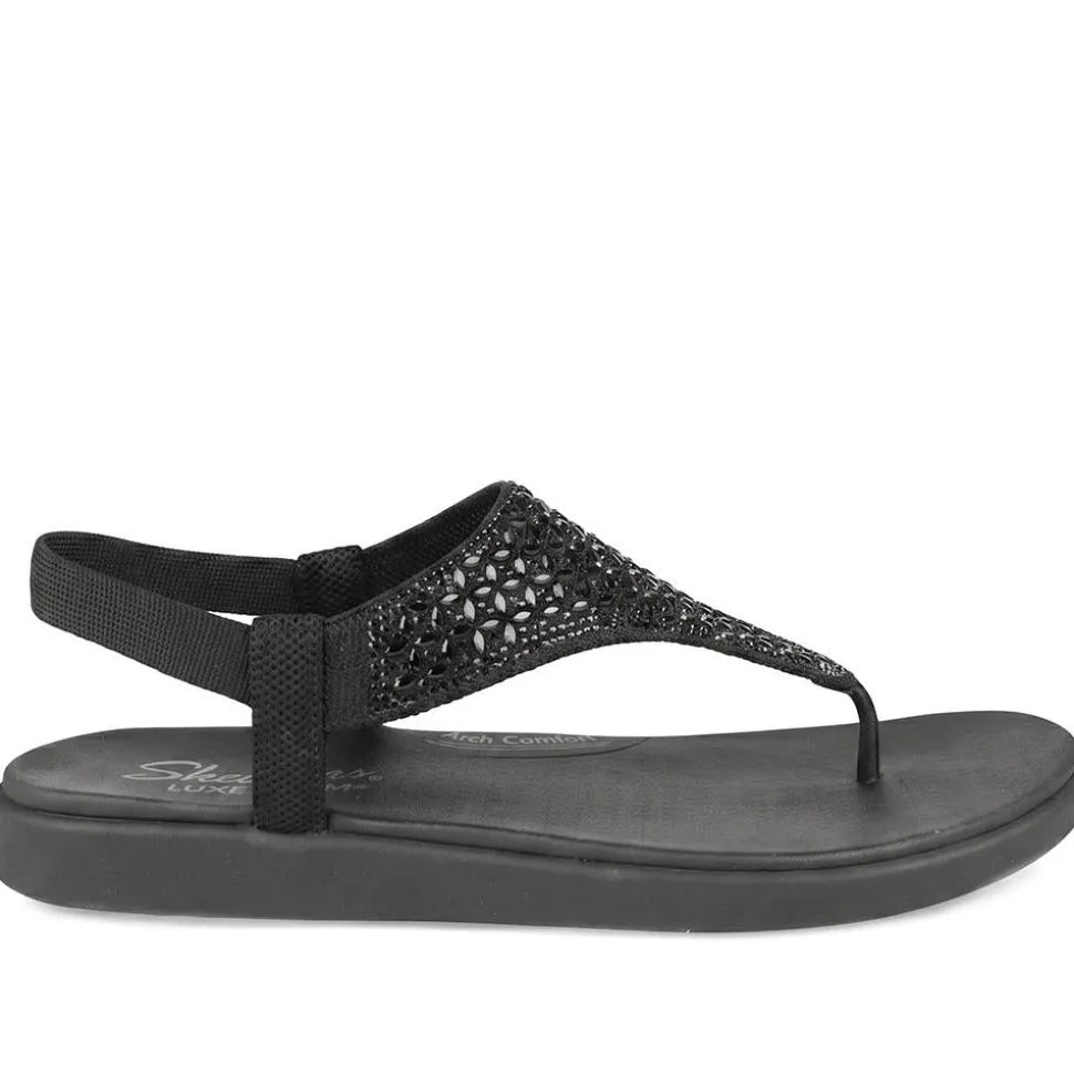 Skechers Meditation Luxe Modern Event Sandals - Black