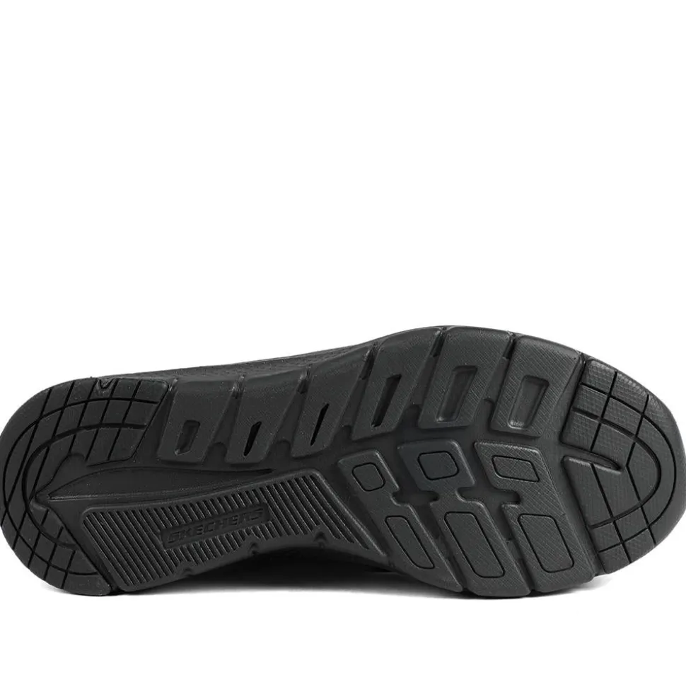 Skechers Memory Foam Lace Up Trainers - Black