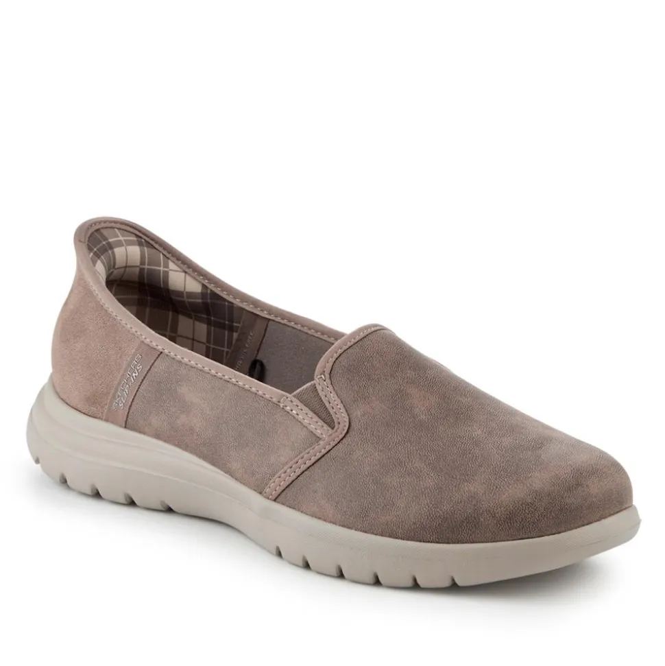 Skechers Memory Foams Slip Ins - Taupe