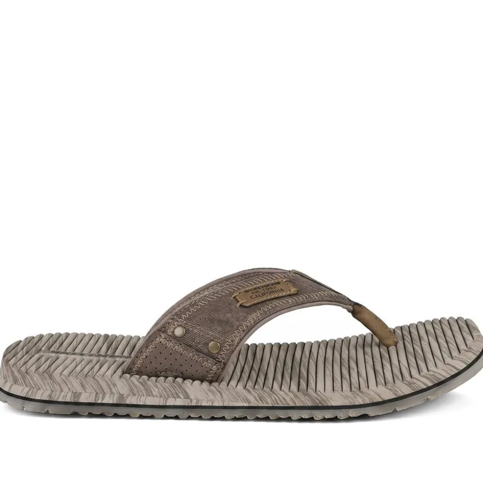 Skechers Quill Seaside Toe Post Sandals - Brown