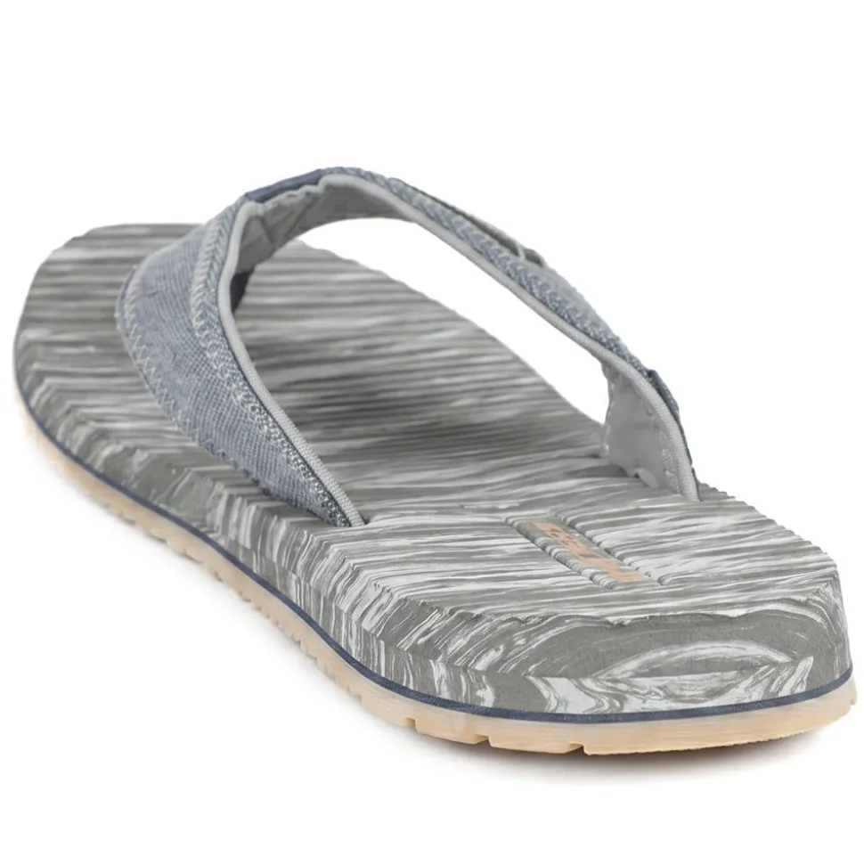 Skechers Quill Seaside Toe Post Sandals - Navy
