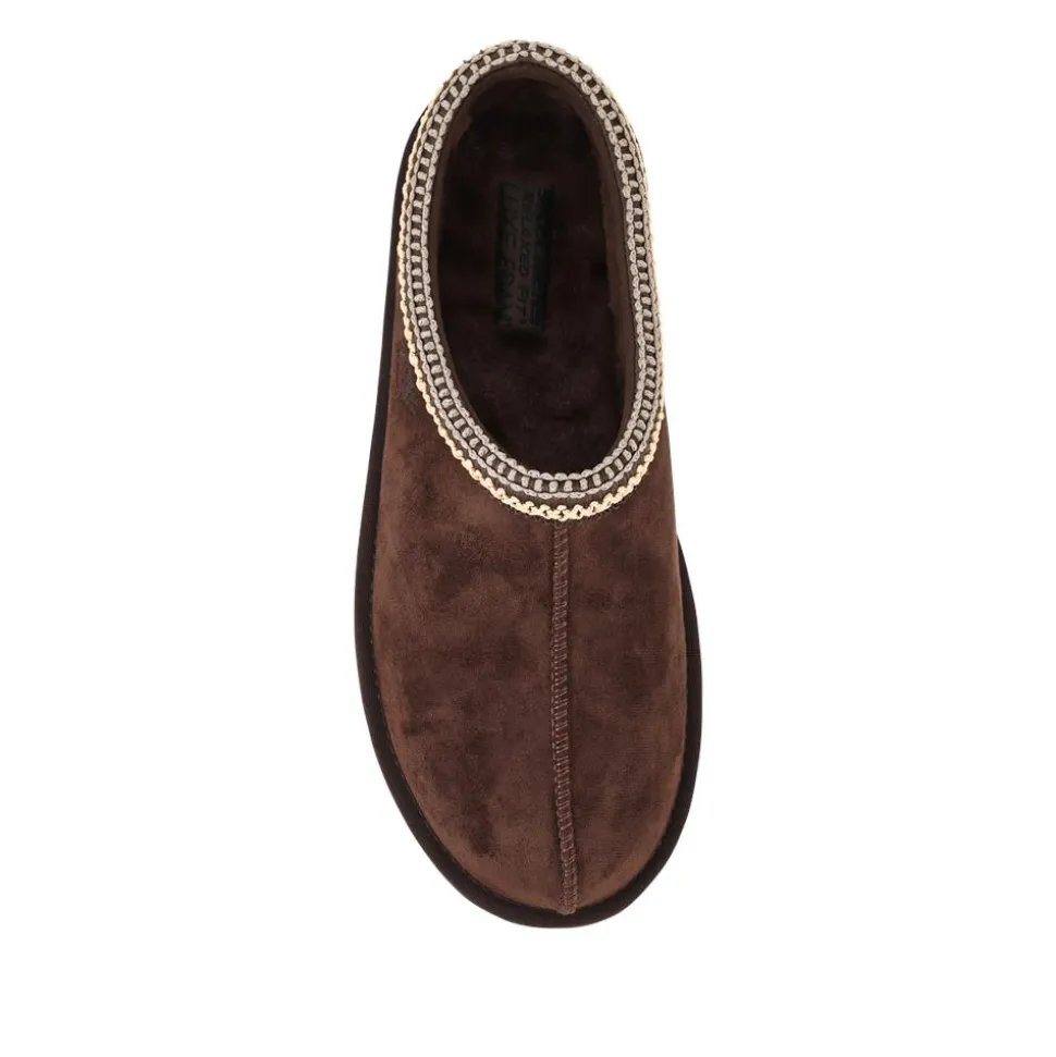 Skechers Relaxed Fit Renten Mule Slippers - Chocolate