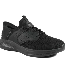 Skechers Relaxed Fit®: Slade Caster Trainers - Black