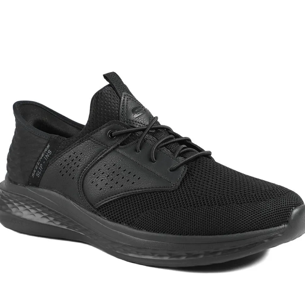 Skechers Relaxed Fit®: Slade Caster Trainers - Black