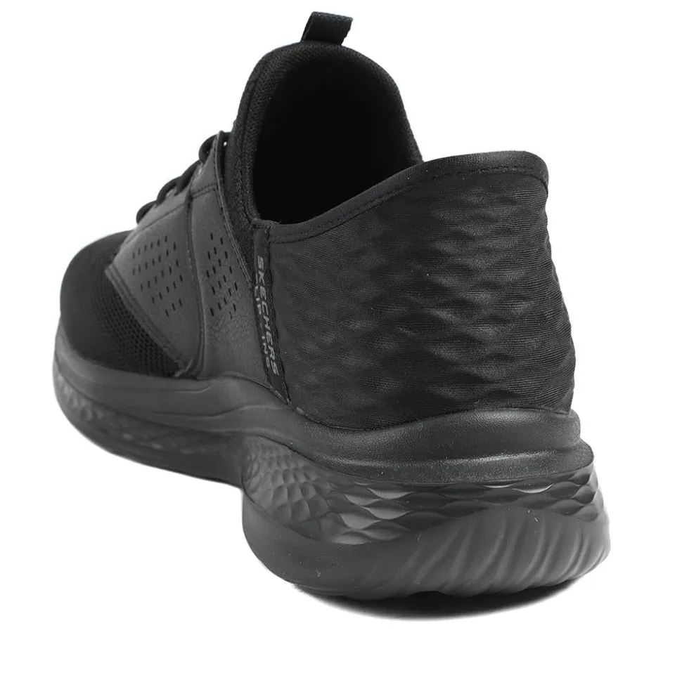 Skechers Relaxed Fit®: Slade Caster Trainers - Black