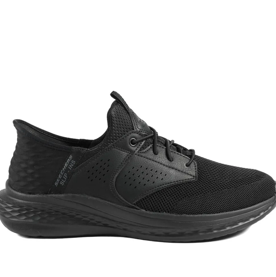 Skechers Relaxed Fit®: Slade Caster Trainers - Black
