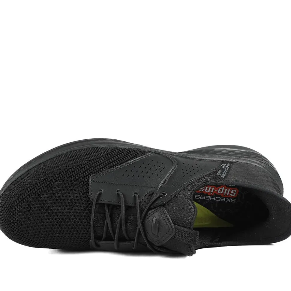 Skechers Relaxed Fit®: Slade Caster Trainers - Black
