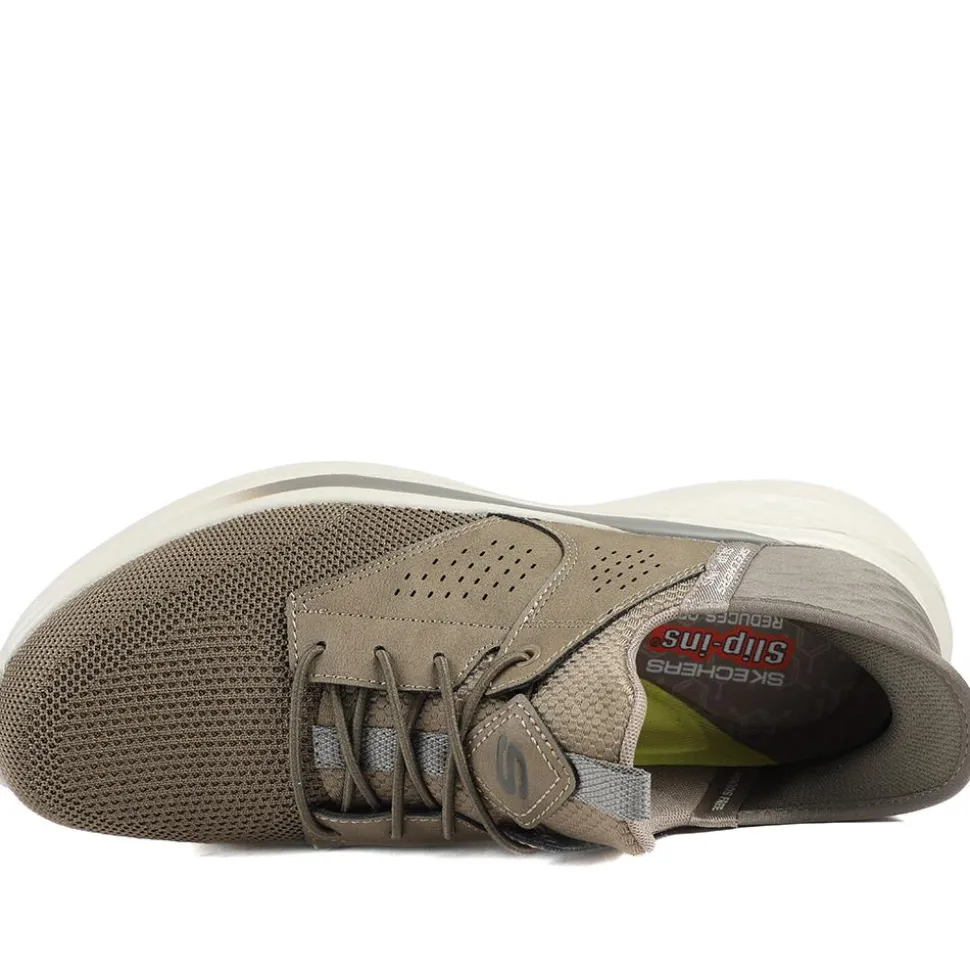 Skechers Relaxed Fit®: Slade Caster Trainers - Khaki