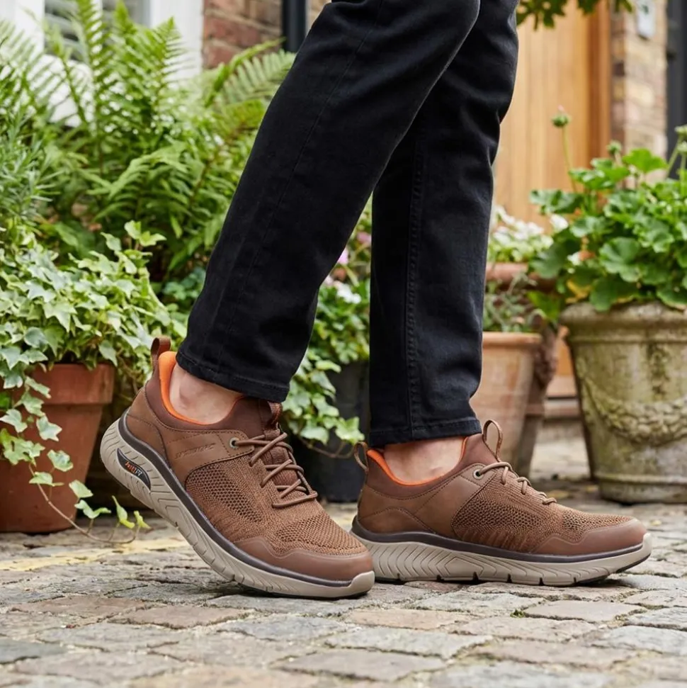 Skechers Slip-ins: Arch Crosser - Emeric Trainers - Brown