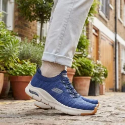 Skechers Slip-ins: Arch Fit - Waveport Trainers - Navy