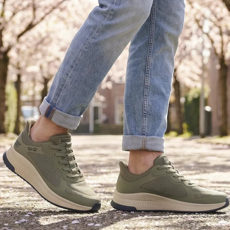Skechers Slip-ins: BOBS Squad Chaos 4 Trainers - Olive