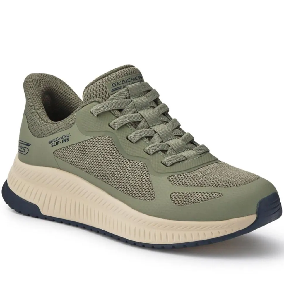 Skechers Slip-ins: BOBS Squad Chaos 4 Trainers - Olive