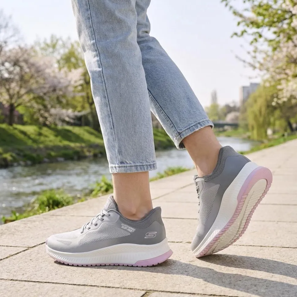 Skechers Slip-ins: BOBS Squad 4 Trainers - Grey Multi