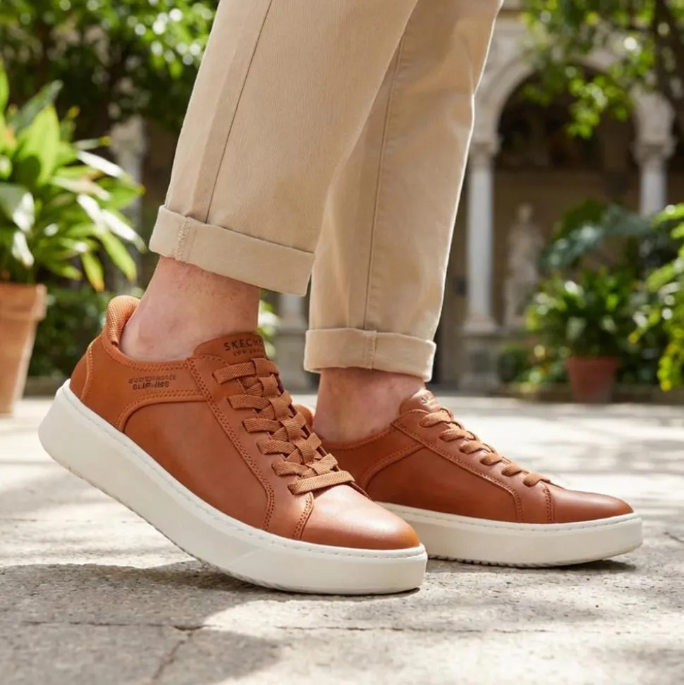 Skechers Slip-ins: Court Break - Double Vented - Cognac