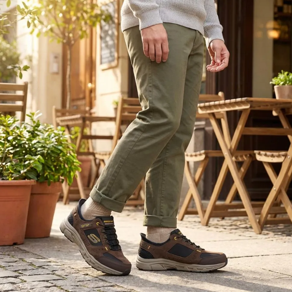 Skechers Slip-ins: Extra Wide Memory Foam Trainers - Brown