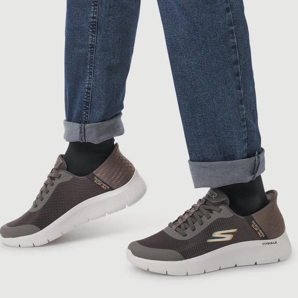 Skechers Slip-ins: GO WALK Flex - Hands Up - Brown