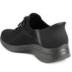 Skechers Slip-ins: Lace Up Trainers - Black