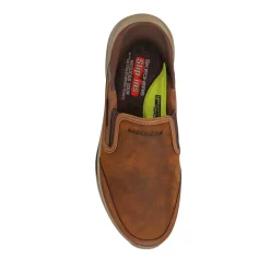 Skechers Slip-ins: Slade - Cooper Leather Shoes - Brown